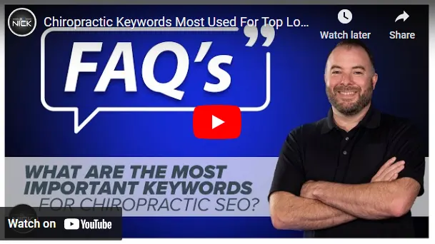 What are the most important keywords for chiropractic websites?